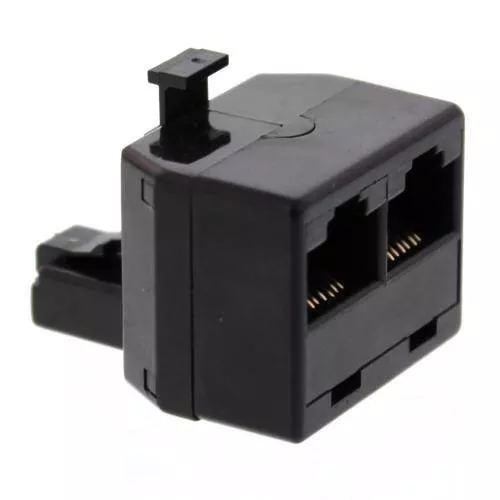 adaptor-1x-rj45-8p8c-tata-2x-rj45-8p8c-mama-negru-well Adaptor 1x RJ45 8P8C tata - 2x RJ45 8P8C mama negru Well - imagine 1