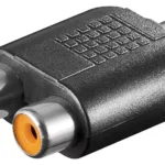 Adaptor audio RCA mama - 2x RCA mama Goobay