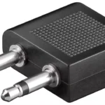 Adaptor Jack de casti 3.5 mm pentru avion Goobay