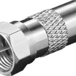 Adaptor mufa cablu coaxial tata TV - F tata din cupru Goobay