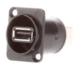 Adaptor panou priza USB A mama - USB B mama spate Neutrik NAUSB-W-B