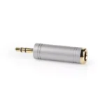 Adaptor Stereo JACK 3.5 mm tata - 6.35 mm mama metal NEDIS