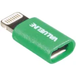 Adaptor USB Lightning tata - micro USB mama verde Valueline