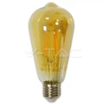Bec E27 cu filament LED 4W 2200K ST64 model EDISON V-TAC