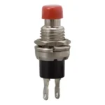 Buton 1 circuit 12VDC ON-(OFF) fara retinere rosu