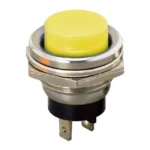 Buton OFF-(ON) fara retinere 1 circuit 2A 250V galben