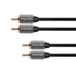 Cablu 2x RCA la 2x RCA 0.5m Profesional Kruger&Matz