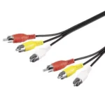 Cablu 3x RCA 10m Goobay