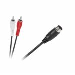 Cablu 5 Din la 2x RCA 1.2m Cabletech