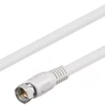 Cablu antena satelit F tata - F tata 2.5m alb Goobay