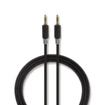 Cablu audio Jack stereo 3.5 mm tata - 3.5 mm tata 1m Nedis