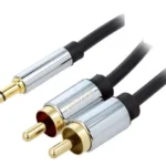 Cablu audio STEREO Jack 3.5 mm - 2x RCA 0.5m ecranat aurit VENTION BCFBD