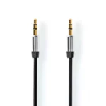 Cablu Audio Stereo Nedis Jack 3.5 mm - 3.5 mm 1m negru