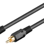 Cablu audio-video RCA-RCA 2m contacte aurite RG59 Goobay