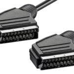 Cablu audio/video SCART 21 pini tata - SCART 21pini tata 0.8m