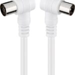 Cablu coaxial 90 grade la coaxial 90 grade 10m dublu ecranat Goobay