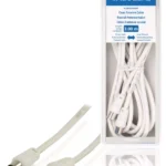 Cablu coaxial tata-mama 3m Dublu Ecranat alb VALUELINE