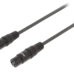 Cablu digital XLR 3 pini tata - XLR 3 pini mama 15m gri Sweex