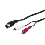 Cablu DIN 5 pini la 2x RCA 1.5m Goobay