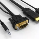 Cablu HDMI cu chip la VGA cu audio si alimentare USB 1.8m WELL