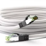 Cablu patchcord Cat8.1 SFTP 0.25m alb PiMF 2000MHz RJ45 cupru Goobay