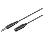 Cablu prelungitor Jack 6.35 mm 5m stereo Goobay