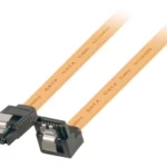 Cablu SATA 6Gb/s SATA 7pin mama cu blocare - SATA 7-pin mama 90grade cu blocare 1m galben VALUELINE