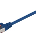 Cablu SFTP PiMF Cat6 patch cord RJ45-RJ45 2m albastru cupru ecranat Goobay