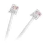 Cablu telefon extensie 3m RJ11 alb