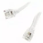 Cablu telefon extensie RJ11 4m alb