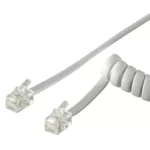 Cablu telefonic receptor spiralat RJ10 4m 4 pini 4 contacte Goobay