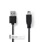 Cablu USB 2.0 A tata - mini USB tata 1m Nedis