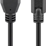 Cablu USB 2.0 tata la USB Type C tata 0.5m negru Goobay