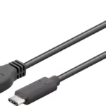 Cablu USB 2.0 tata la USB Type C tata 3m 3A negru Goobay