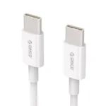 Cablu USB type C tata-tata 1m alb Orico BCU-10
