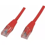 Cablu UTP CAT5e mufat 3m patch cord rosu