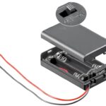 Carcasa 3x AAA 64x37.5x15.2mm cu fire capac si intrerupator Goobay