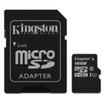 Card microSD 16GB Clasa 4 cu adaptor SD Kingston