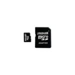 Card MicroSDXC Maxell UHS-1 Secure Digital 128GB cu adaptor SD clasa 10 citire 80MB/s scriere 20MB/s