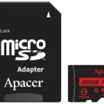 Card microSDXC UHS-I Apacer 128GB R85 clasa10 cu adaptor SD citire 85MB/s