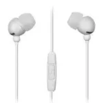 Casca in ureche cu Jack 3.5 mm alb cu microfon Plugz Maxell