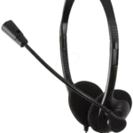 Casti cu microfon Jack 3.5 mm 20/20000Hz 32ohm 98dB 1.8m LOGILINK HS0001