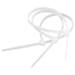 Coliere plastic 2.5 mmx10 cm alb 100buc