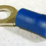 Conector rotund inel papuc 5.3mm albastru