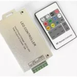 Controler LED control iluminare RGB 12/24VDC 12A Canale 3 argintie OPTOFLASH CTR-RGB-4A-01