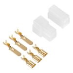 Cupla 3 contacte cu protectie papuc auto 3x tata+mama 6.3mm