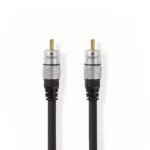 Digital Audio AV Cablu 1x RCA tata - 1x RCA tata 1.5m placat cu aur Nedis