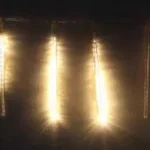 Ghirlanda luminoasa 8 turturi lumina alba cablu transparent WELL