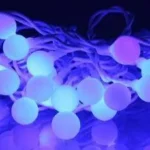 Ghirlanda luminoasa cu sfere albastre 30 LED-uri 4.35m well