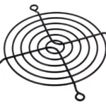 Grilaj ventilator de protectie metal 92x92mm surub negru TQSolution FG-09-BK